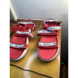 New Ellesse Men's Denso Text AM Sandals Size 10